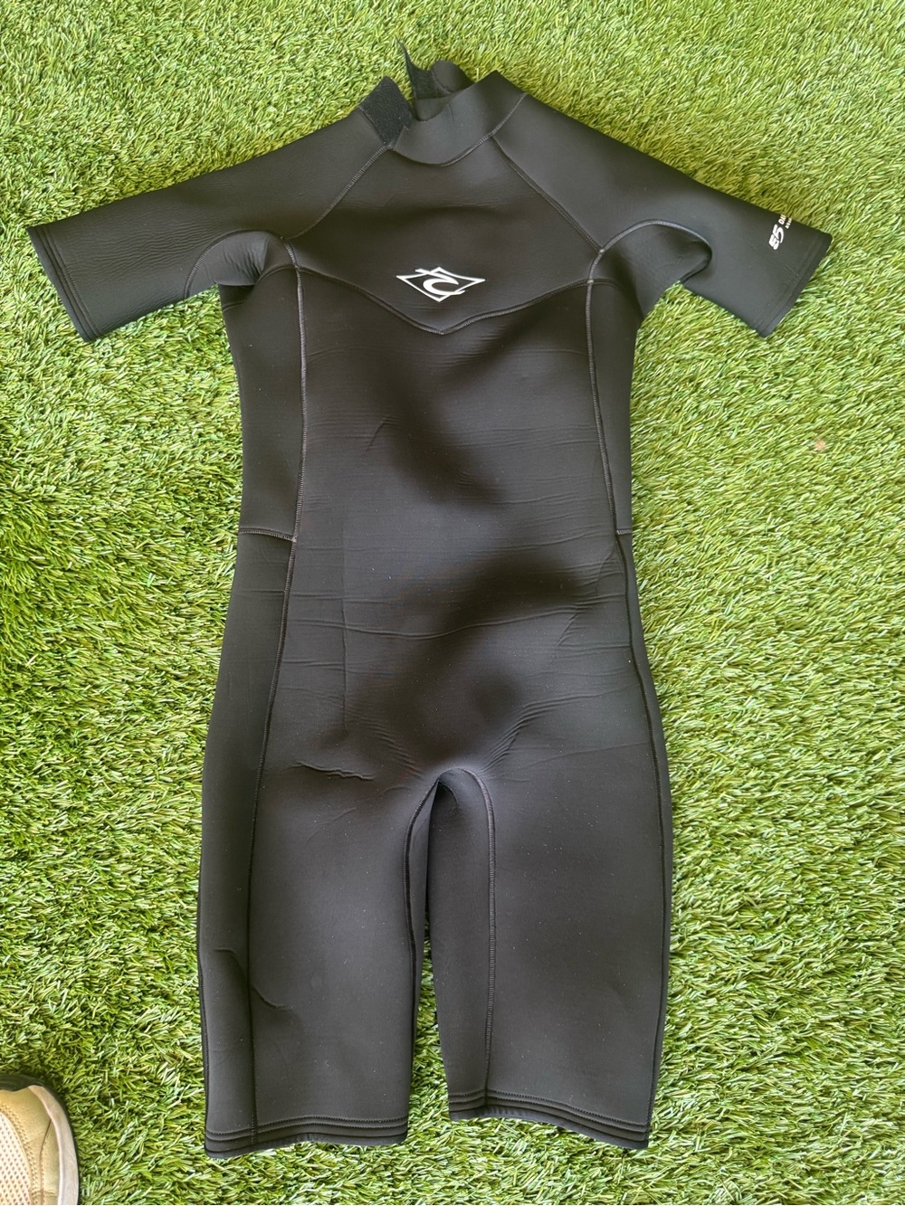 Rip Curl Black Short-Sleeve Kids wetsuit